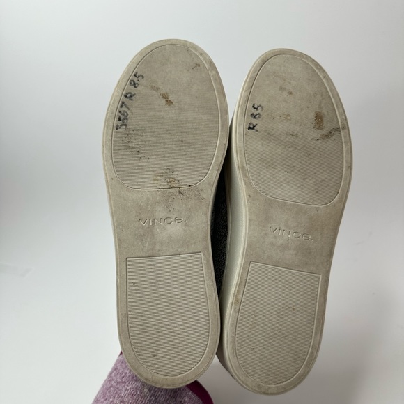 Vince Womens 8.5 Walsh Knit Platform Sneakers Shoes Grey Slip On Loafers Comfort - Picture 8 of 9